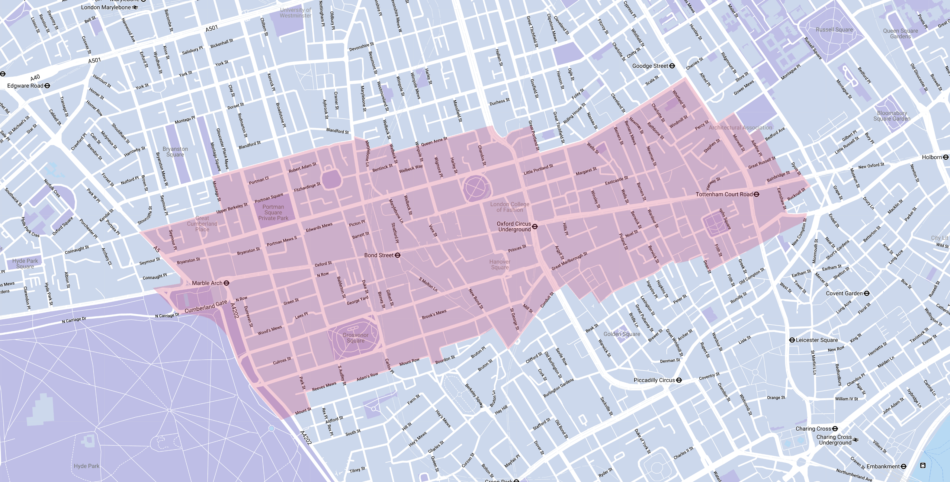 Map Of Oxford Street Update On Oxford Street | City Of Westminster