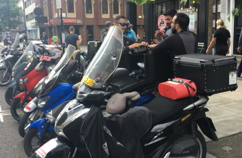 On Baker Street, outside of Joe & The Juice and Chipotle, drivers are prone to hover whilst waiting for work which can lead to anti-social behaviour.