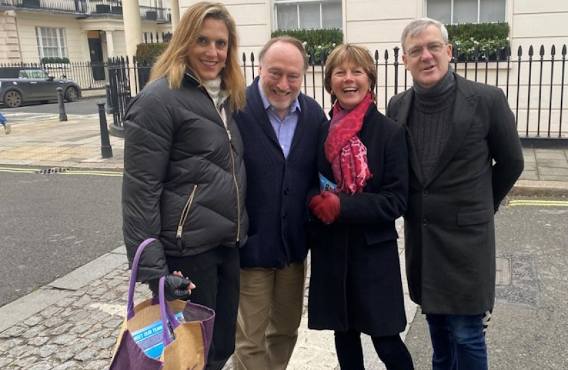 The 3 Knightsbridge and Belgravia Cllrs with Lord Roberts of Belgravia 