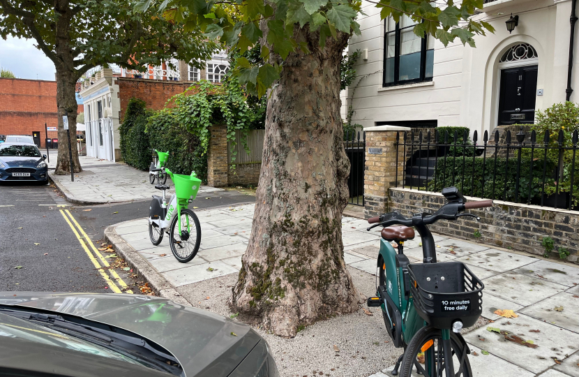 Too many EBikes are obstructing footpaths 