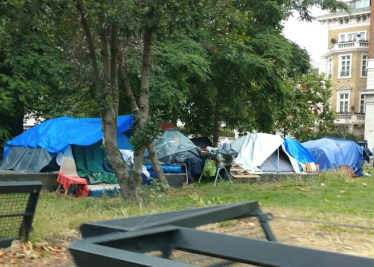 Tents on Park Lane