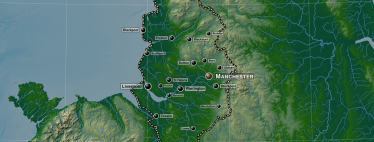 Map showing Macclesfield