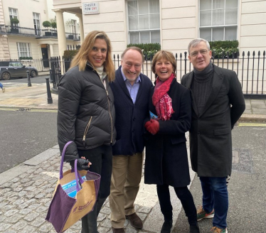 The 3 Knightsbridge and Belgravia Cllrs with Lord Roberts of Belgravia 